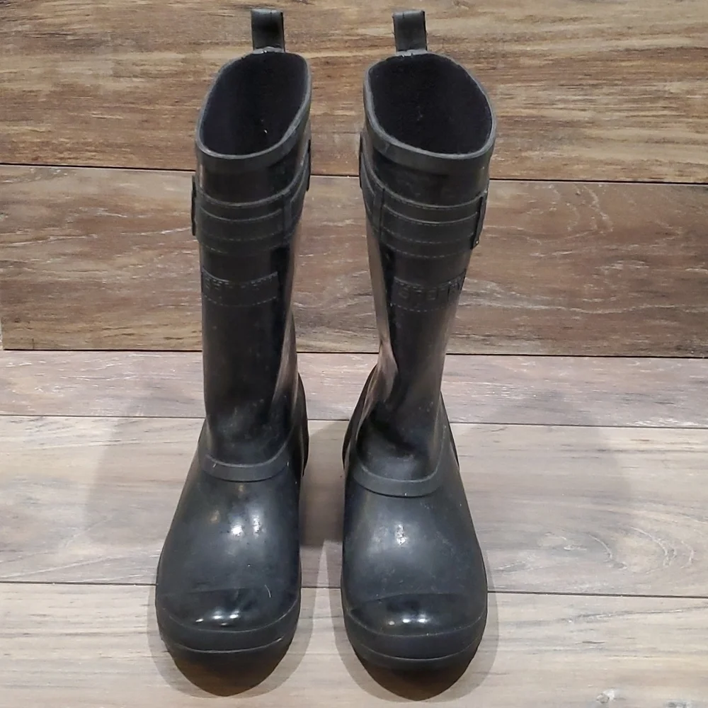 Sperry Women Tall Walker Atlantic Saltwater  rain boots shoes sz 7M